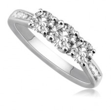 0.80ct I1/fg Round Diamond Ring
