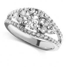 Unique Round Diamond Designer Ring