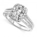 Oval/round Diamond Designer Ring