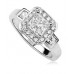 Modern Princess & Round Diamond Designer Ring Modern Princess & Round Diamond Designer Ring