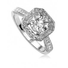 0.85ct F/vs2 Round Diamond Ring