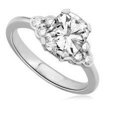 Unique Radiant & Round Designer Diamond Ring Unique Radiant & Round Designer Diamond Ring