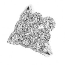 Round Diamond Cluster Ring
