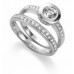 Round Diamond Single Halo Shoulder Set Ring