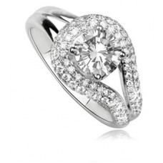 1.10ct Si1/f Round Diamond Ring