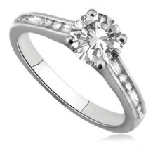 Shoulder Set Diamond Engagement Ring