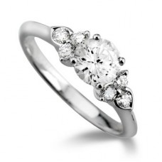Gia Certified 1.03ct Vs2/i Round Diamond Designer Ring