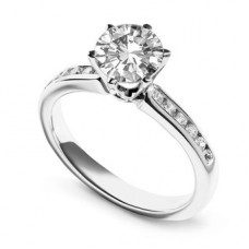 Shoulder Set Diamond Engagement Ring