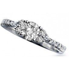 0.75ct Si1/f Round Diamond Solitaire Ring