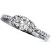0.75ct Si1/f Round Diamond Solitaire Ring