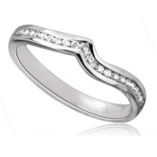0.25ct Vs/fg Diamond Shaped Wedding Ring