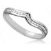 0.25ct Vs/fg Diamond Shaped Wedding Ring