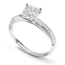 1.00ct Si/fg Princess Diamond  Ring