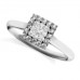 Princess Diamond Single Halo Ring