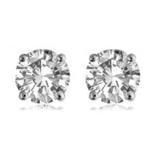 Comtemporary Round Diamond Designer Earrings