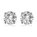 Comtemporary Round Diamond Designer Earrings