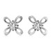 Round Flower Diamond Designer Earrings