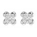 0.44ct Fg/si Princess Diamond Stud Earrings