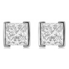 Eclipse Princess Cut Diamond Earrings