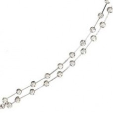 Double Row Round Diamond Designer Bracelet