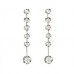 Round Diamond Drop Earrings