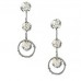 Round Diamond Drop Earrings