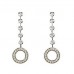 Round Diamond Drop Earrings