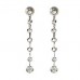 Round Diamond Drop Earrings