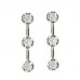 Round Diamond Drop Earrings