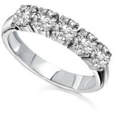 0.46ct Fg/si1 Round Diamond Eternity Ring