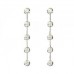Round Diamond Drop Earrings
