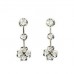 Round Diamond Drop Earrings