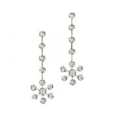 Round Diamond Drop Earrings