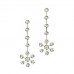 Round Diamond Drop Earrings