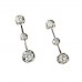 Round Diamond Drop Earrings