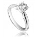 Igi Certified 0.39ct Vvs2/f Platinum Round Diamond Solitaire Ring