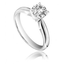 0.46ct Vvs1/h Round Diamond Solitaire Ring
