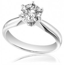 0.50ct Vs1/d Round Diamond Solitaire Ring