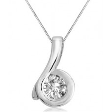 Flick Designer Round Diamond Pendant