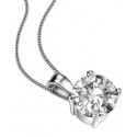 Agi Certified 0.70ctg/si1 Round Diamond Solitaire Pendant