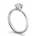 Igi Certified 0.51ct Si2/f Platinum Round Diamond Solitaire Ring
