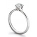 0.60ct Vvs2/h Platinum Round Diamond Shoulder Set Ring