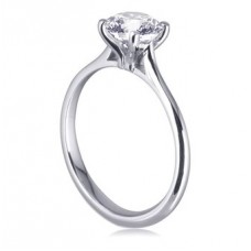 Certified 1.00ct Si2/i Round Diamond Ring