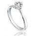 Gia Certified 0.32ct Vs2/f Platinum Round Diamond Solitaire Ring