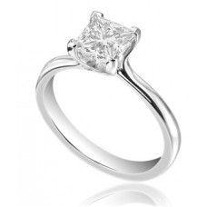 0.51ct Si2/e Princess Diamond Solitaire Ring
