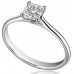 Igi Certified 0.50ct Vvs2/g Platinum Princess Diamond Solitaire Ring