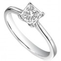 0.60ct I1/e Princess Diamond Solitaire Ring