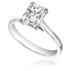 Modern Radiant Diamond Engagement Ring