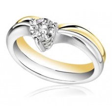 0.44ct I1/f Round Diamond Solitaire Ring