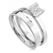 Eclipse Princess Cut Diamond Solitaire Ring